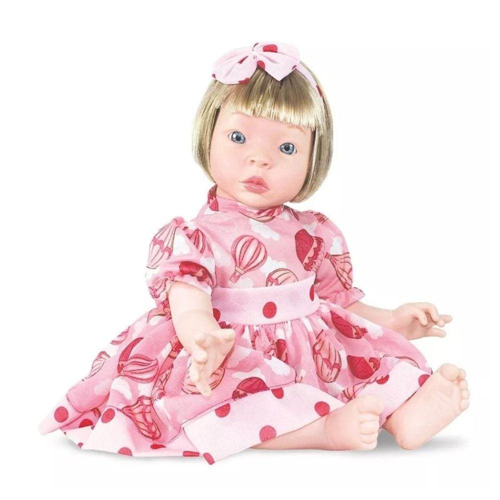 Boneca Reborn Linda Acompanha Acessórios Bebê Lyra Balbucia