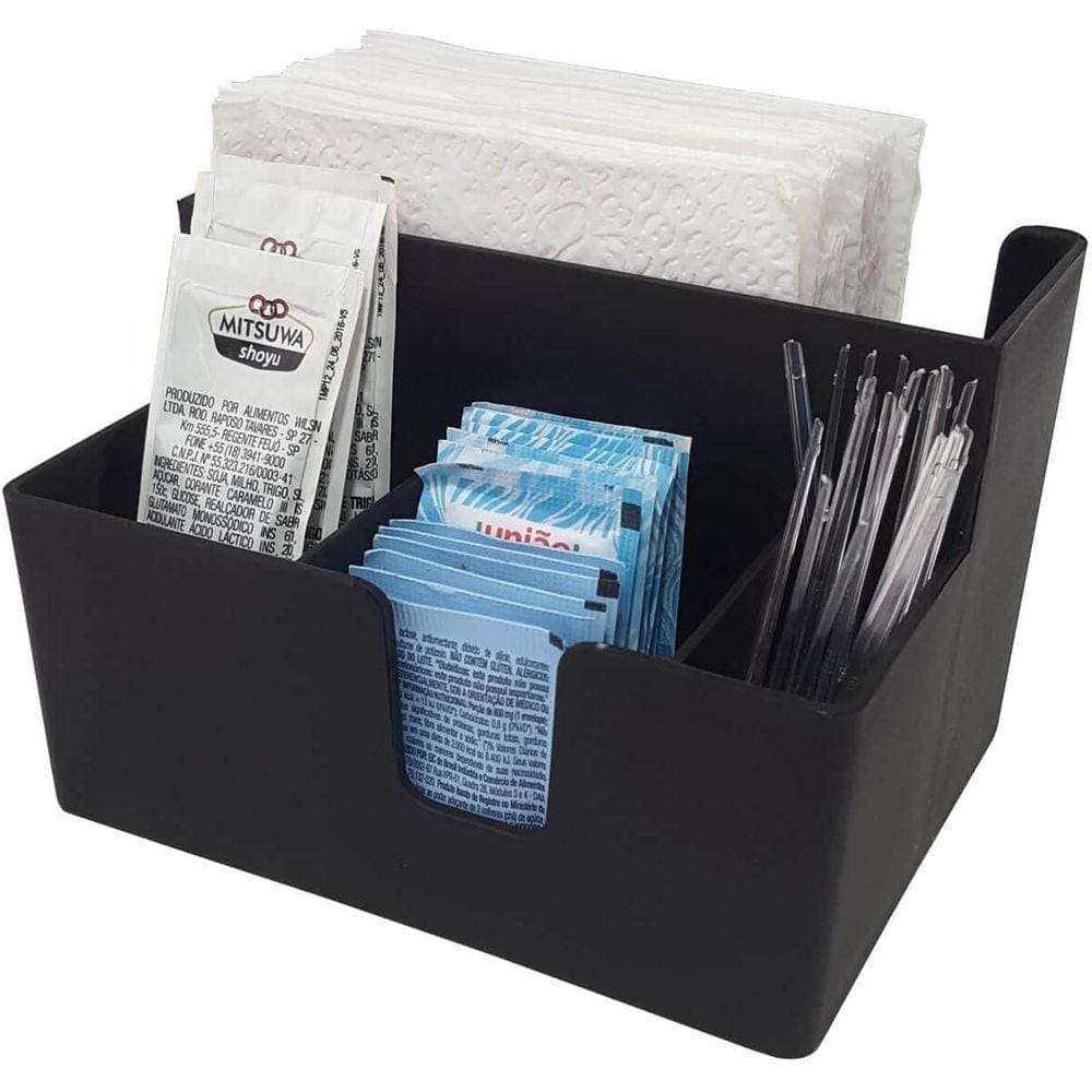 Kit 16 Porta Guardanapo Sachês 14cm Suporte Molhos Açúcar Mesa