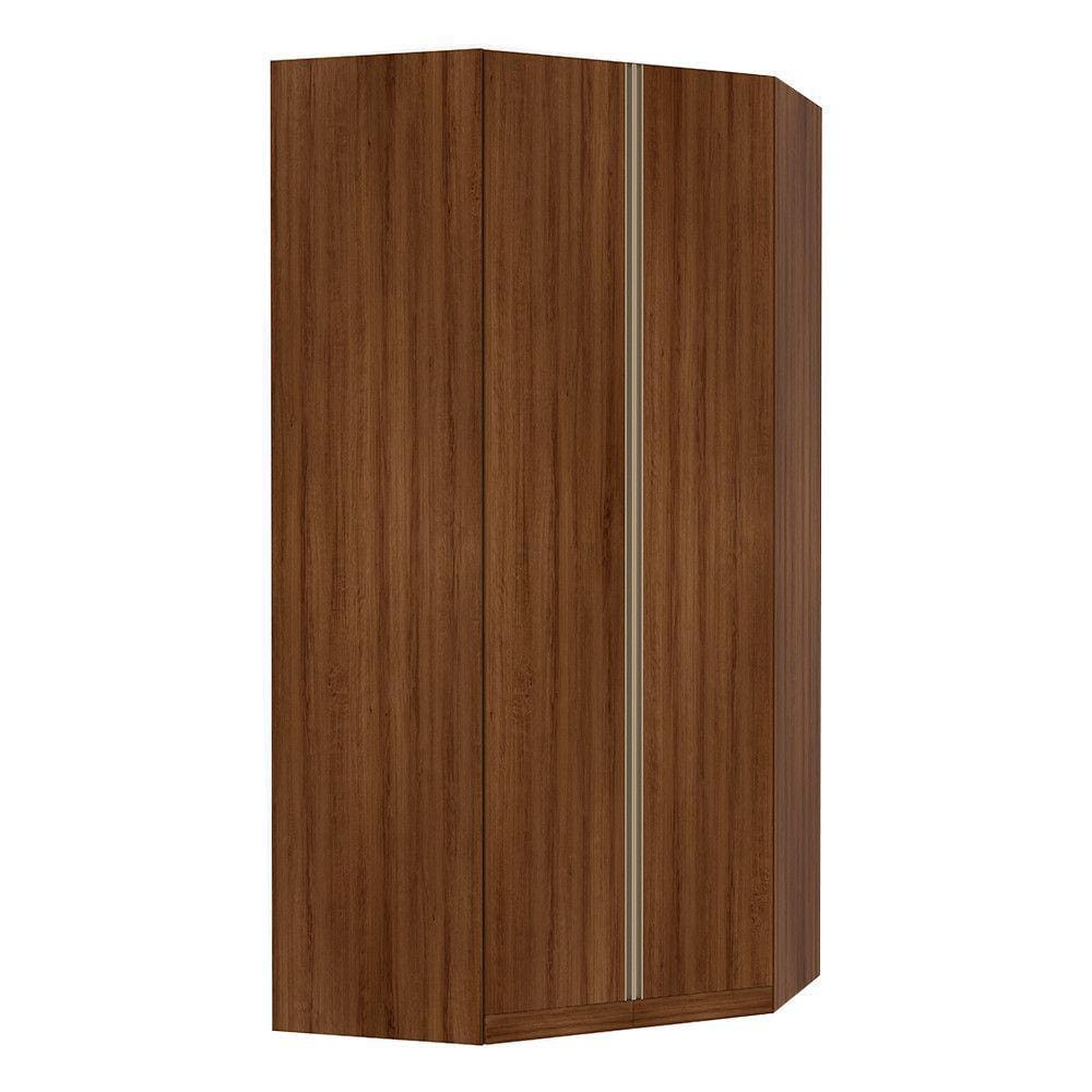 Guarda Roupa Canto Closet 2 Portas 7 Prateleiras 111,9cm Prime Luciane Móveis