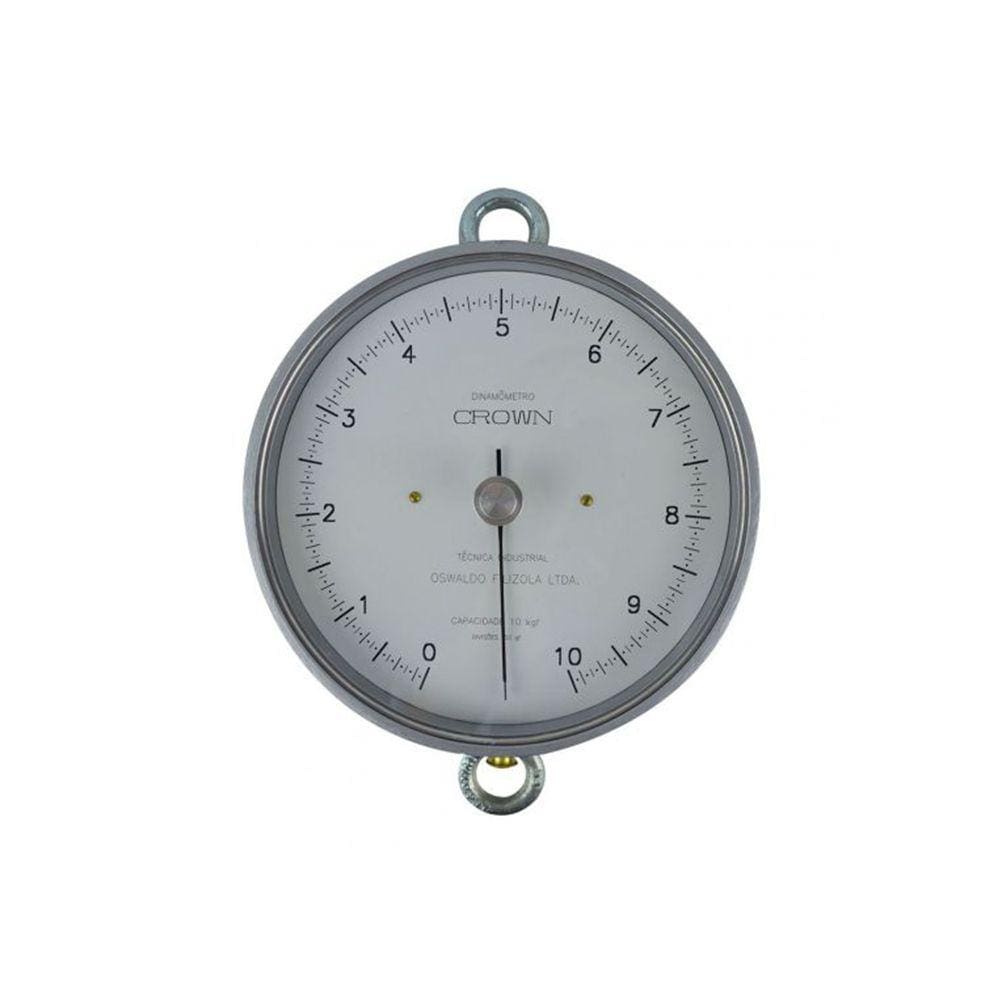 Dinamômetro Circular Analógico 0 A 10kg Força Divisão 50Gf Tração Alumínio Ar-10 Portátil Instrutherm Com Certificado