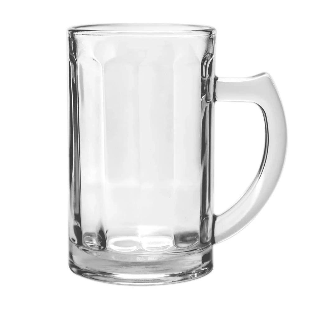 Caneca Com Alça Vidro De Chopp Transparente 430Ml