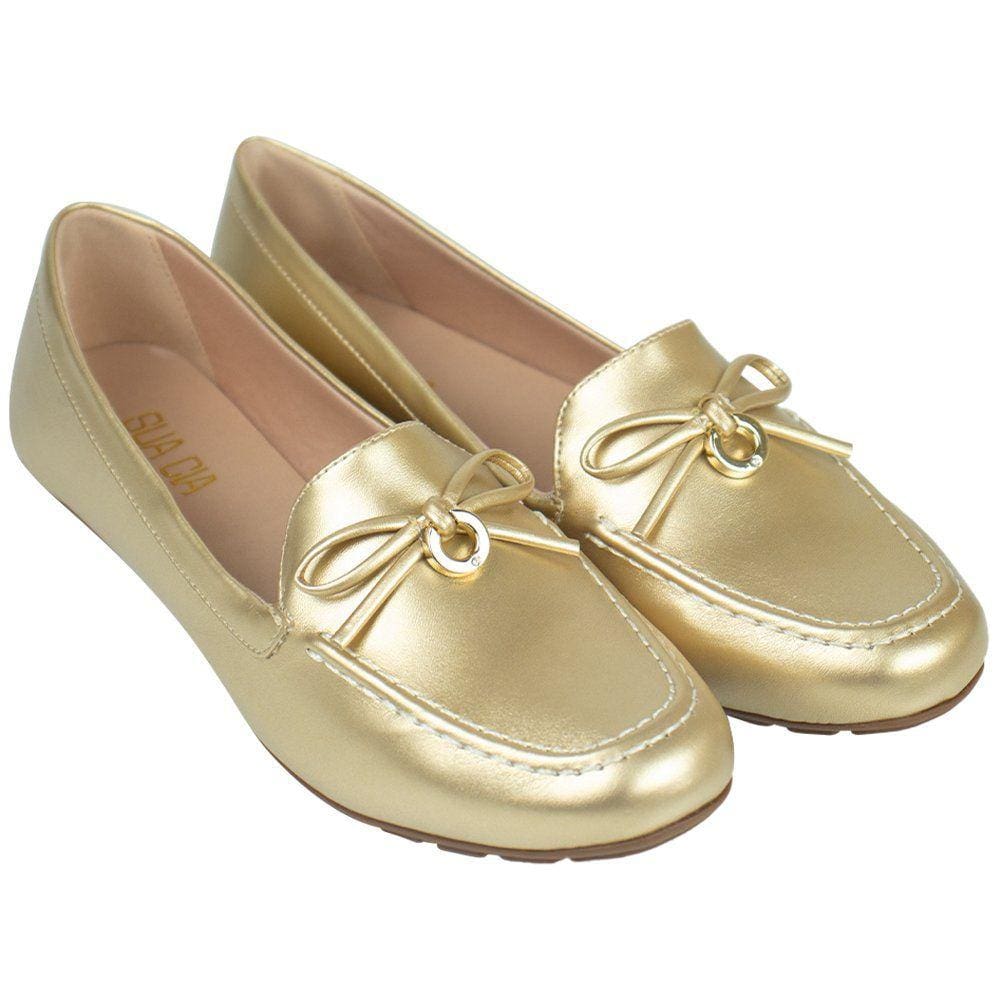Mocassim Sua Cia Gold Ring Feminino