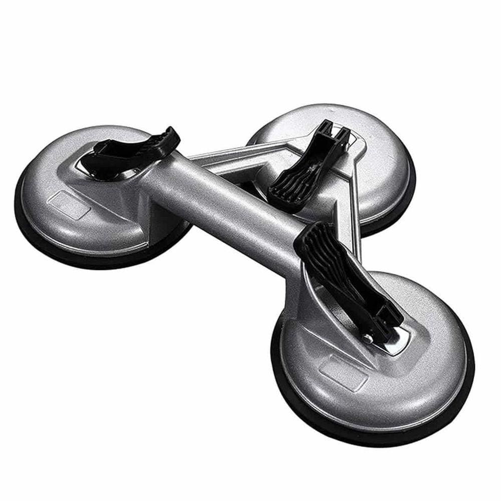 Ventosa Sucçao Tripla 150Kg Vidro Ceramica Marmore Ferro