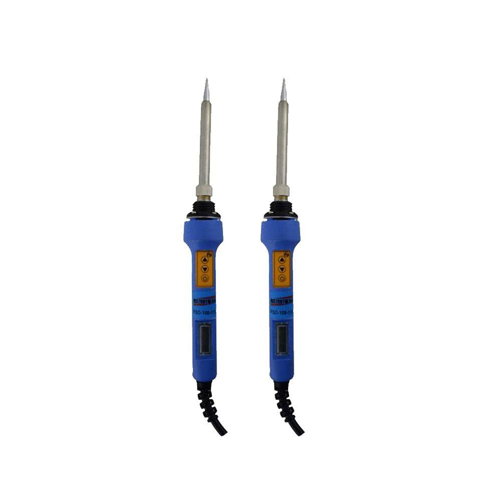 Kit 2 Ferro Solda Digital 80W Temperatura Ajustável 100°C A 430°C Lead Free Fsd-100-110V Portátil Instrutherm