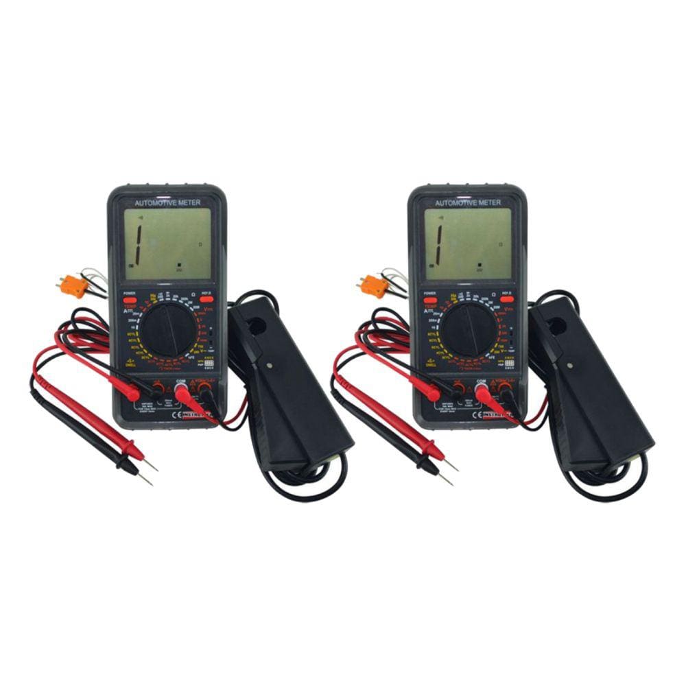 Kit 2 Multímetro Digital Automotivo Tensão Corrente Tacômetro Garra Indutiva Mda-240 Portátil Instrutherm Capa Proteção