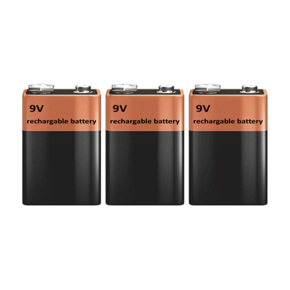 Kit 3 Bateria Recarregável 9 Volts 240 mAh Utilizada Detector Metais Dm-500/600 Instrutherm