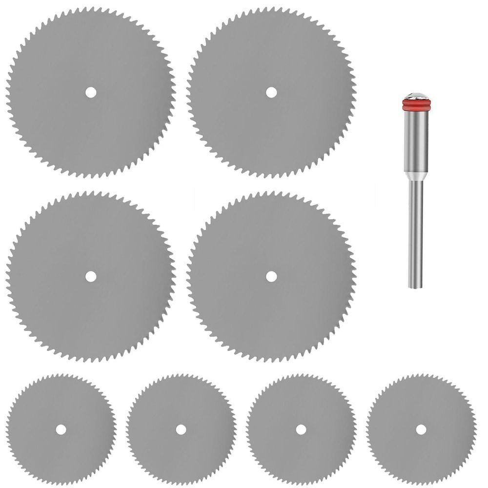 Kit 8 Lâmina De Serra 25-32Mm Inox Haste 3Mm Micro Retífica