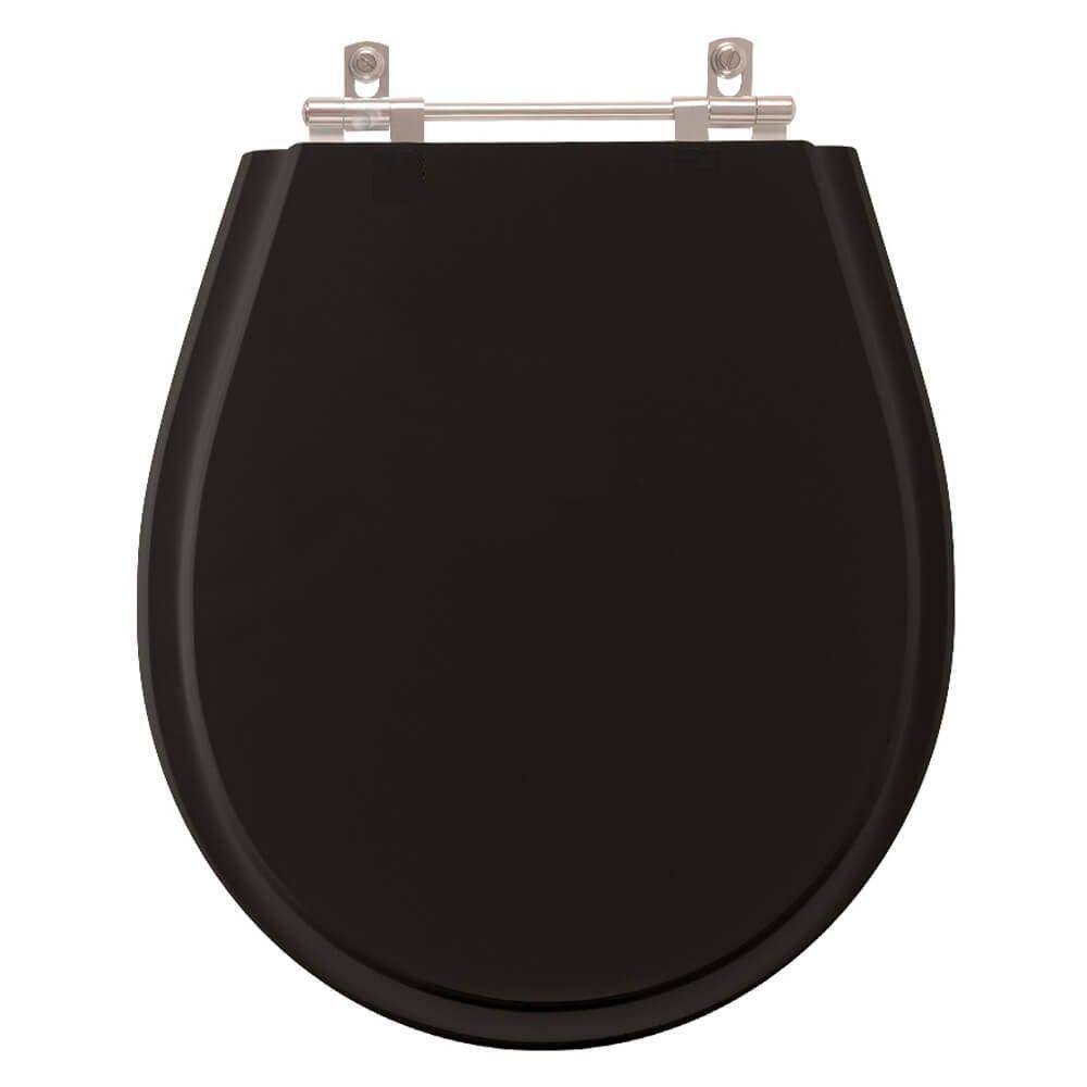 Tampa de Vaso Sanitário Aries Preto para bacia Eternit