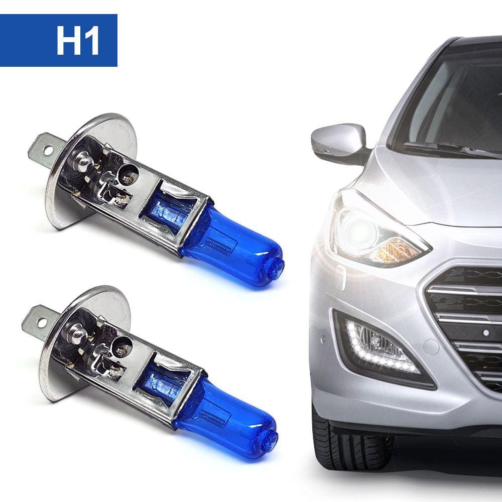 Par Lâmpadas H1 Farol Alto Ford Focus Super Branca Halogena Inmetro Gerlux 2004 2005 2006 2007 2008 2009