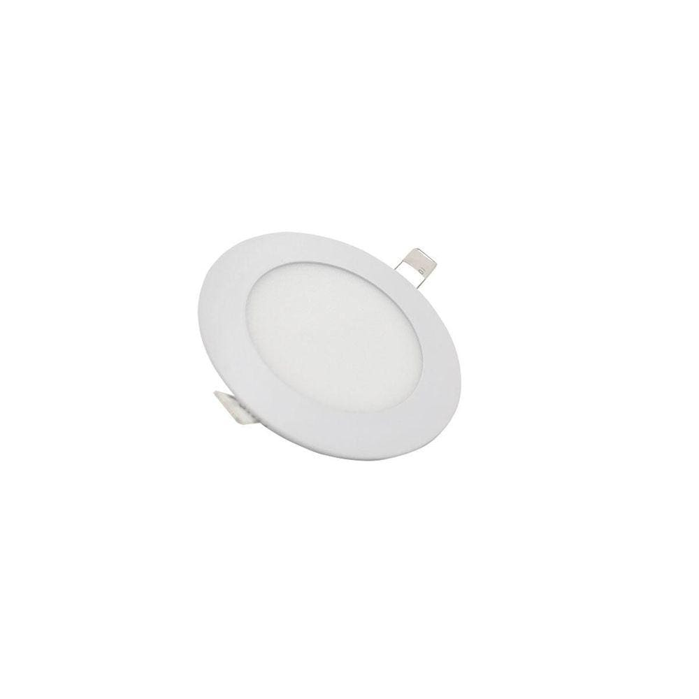 Painel Plafon Luminária Teto Embutir Redondo Led 6W Gesso