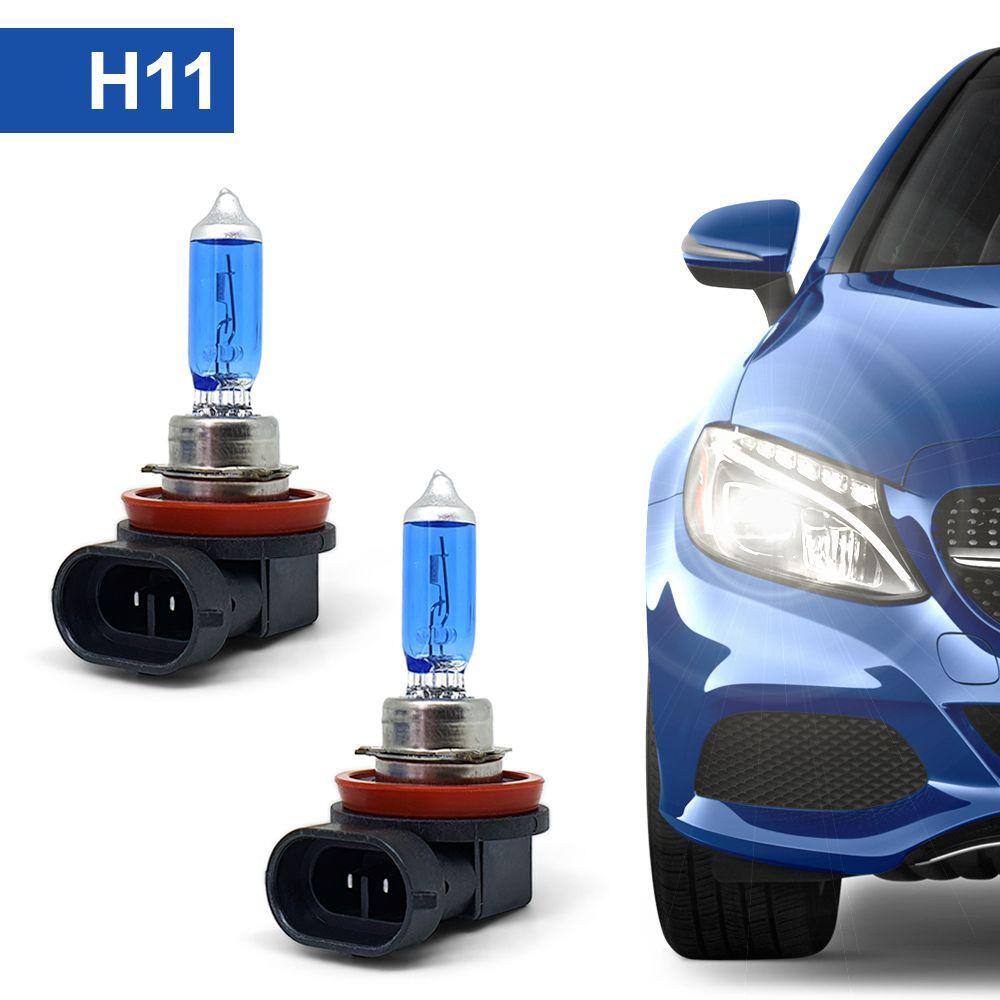 Par Lâmpadas H11 Farol Milha Ford Focus Super Branca Halogena Inmetro Gerlux 2004 2005 2006 2007 2008 2009