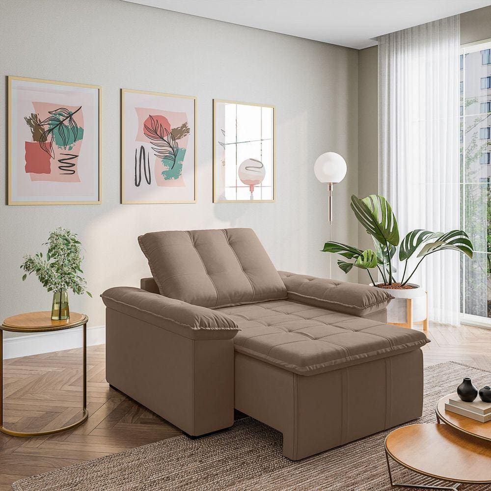 Poltrona Retrátil Palmeira Cabecasa Madeiramadeira Castor