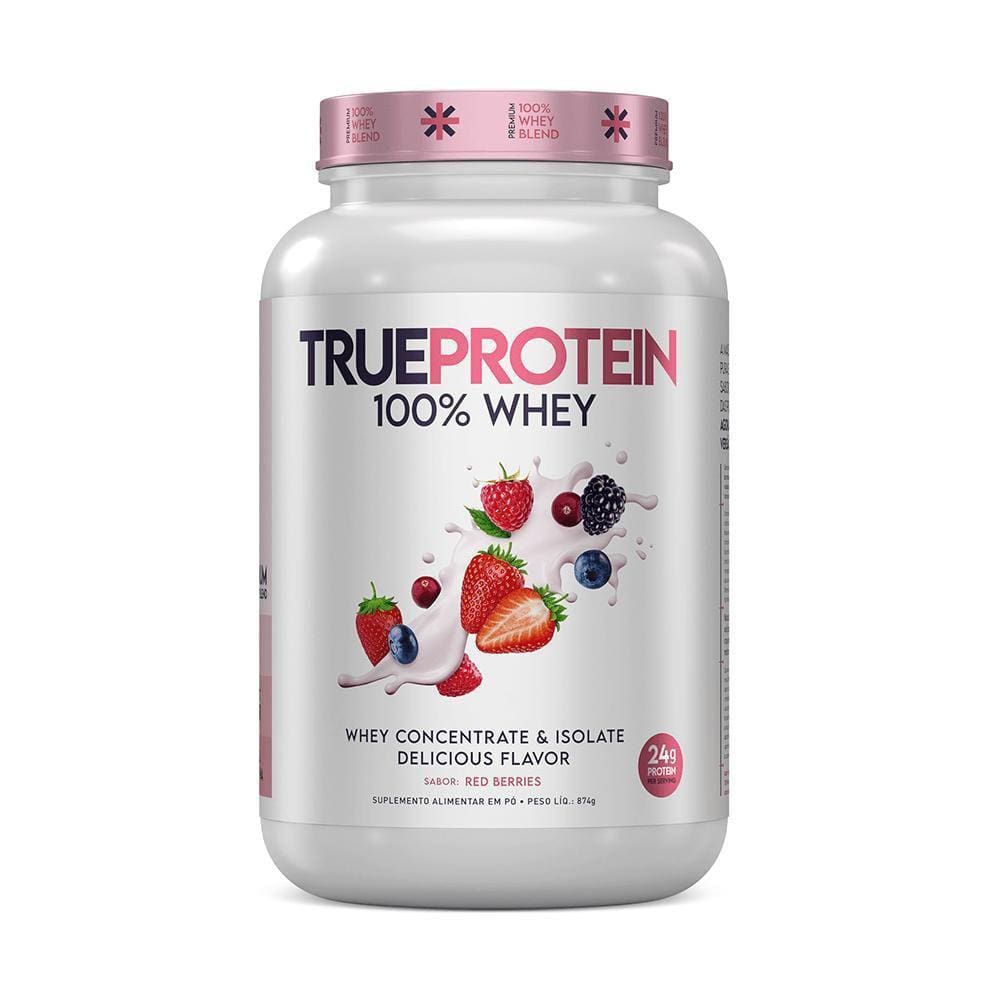 Proteína True Protein 100% Whey Red Berries True Source 874G