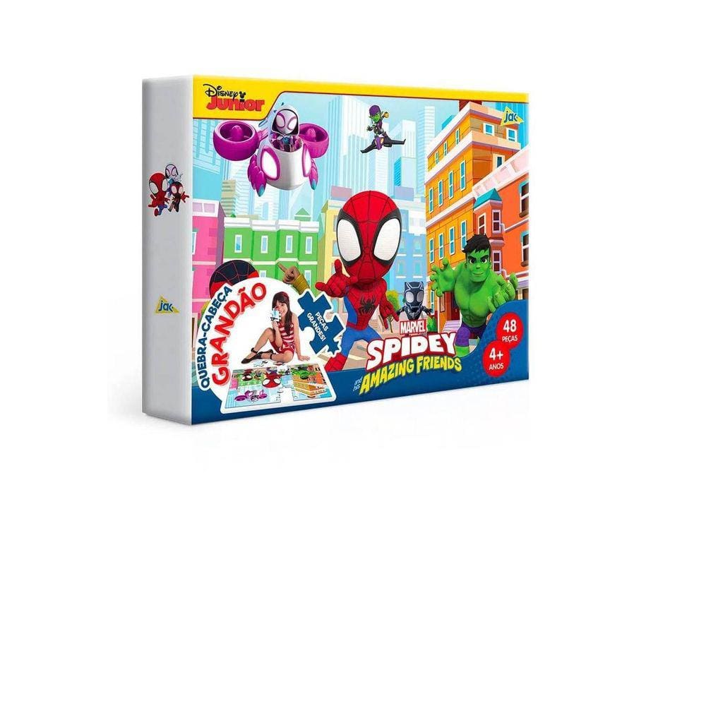 Quebra-Cabeça Grandão 48 Peças Spidey - Toyster