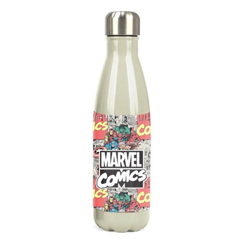 Garrafa Térmica Avengers Vingadores Marvel 500Ml - Branco