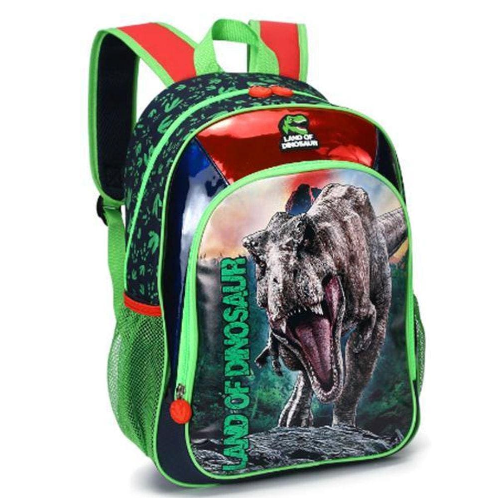 Mochila Land Of Dinossauro Dino Costas Tam G Infantil