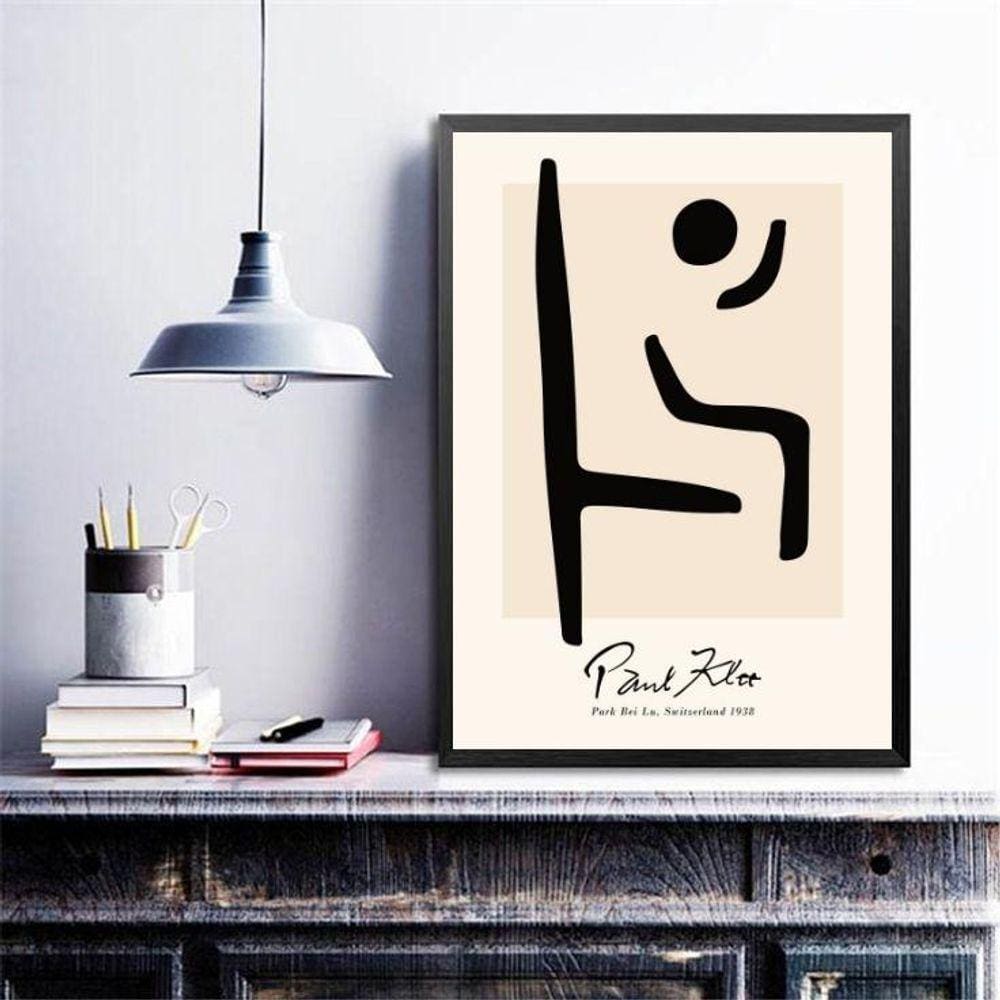 Quadro Minimalista Arte Paul Klee 45X34Cm