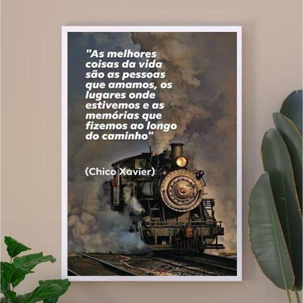 Quadro Chico Xavier - Reflexão 45X34Cm - Com Vidro