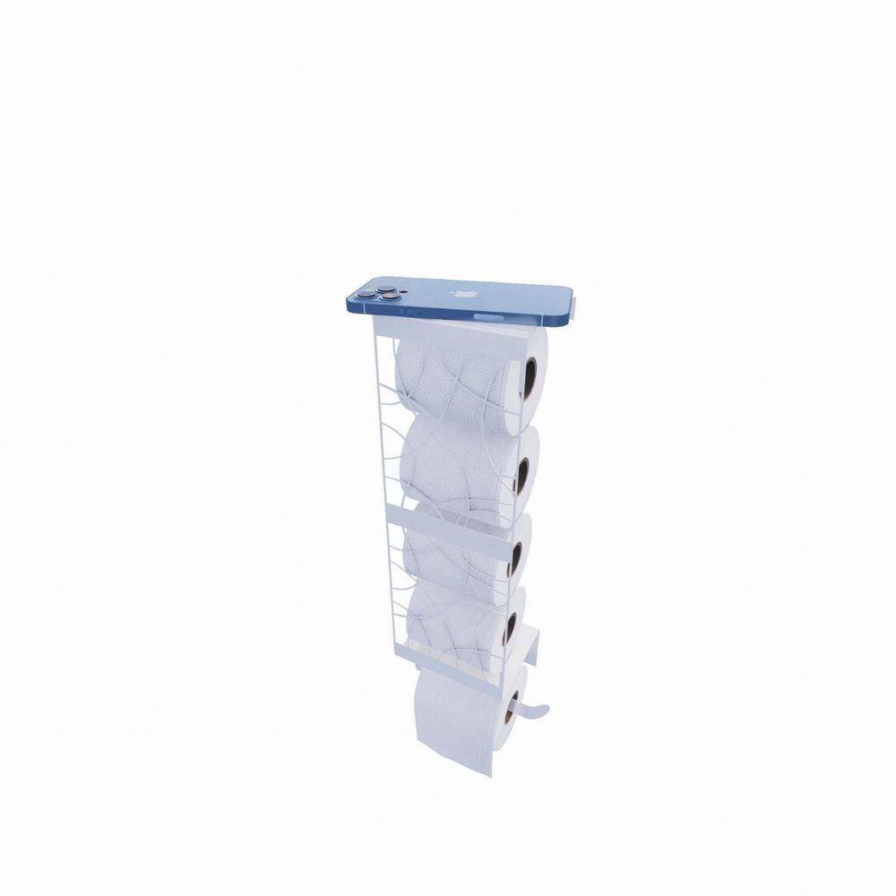 Porta Papel Higiênico Industrial Apoio Branco P Celular
