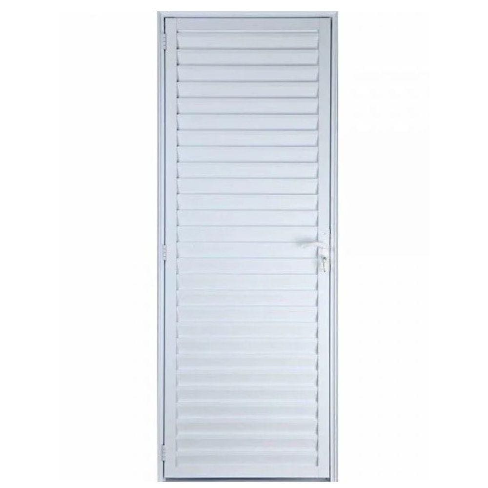 Porta Palheta 210x80 L/Dir. - Alumínio Branco - Linha 25