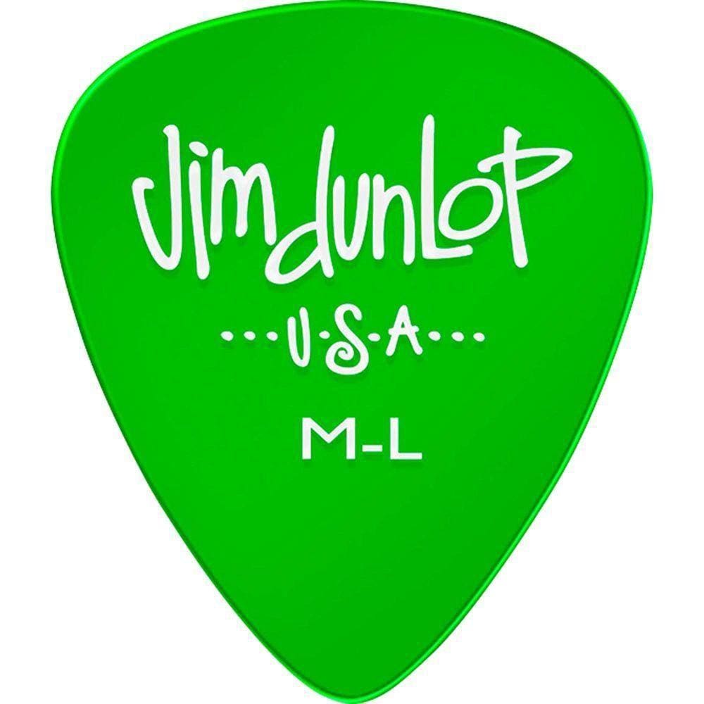 Palheta Medium Gels Dunlop 486rml Verde - Pct / 72