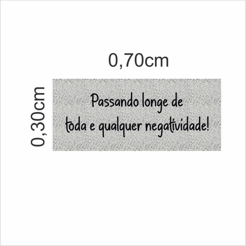 Tapete Vinil Passando Longe Da Negatividade! 70X30 Decoração