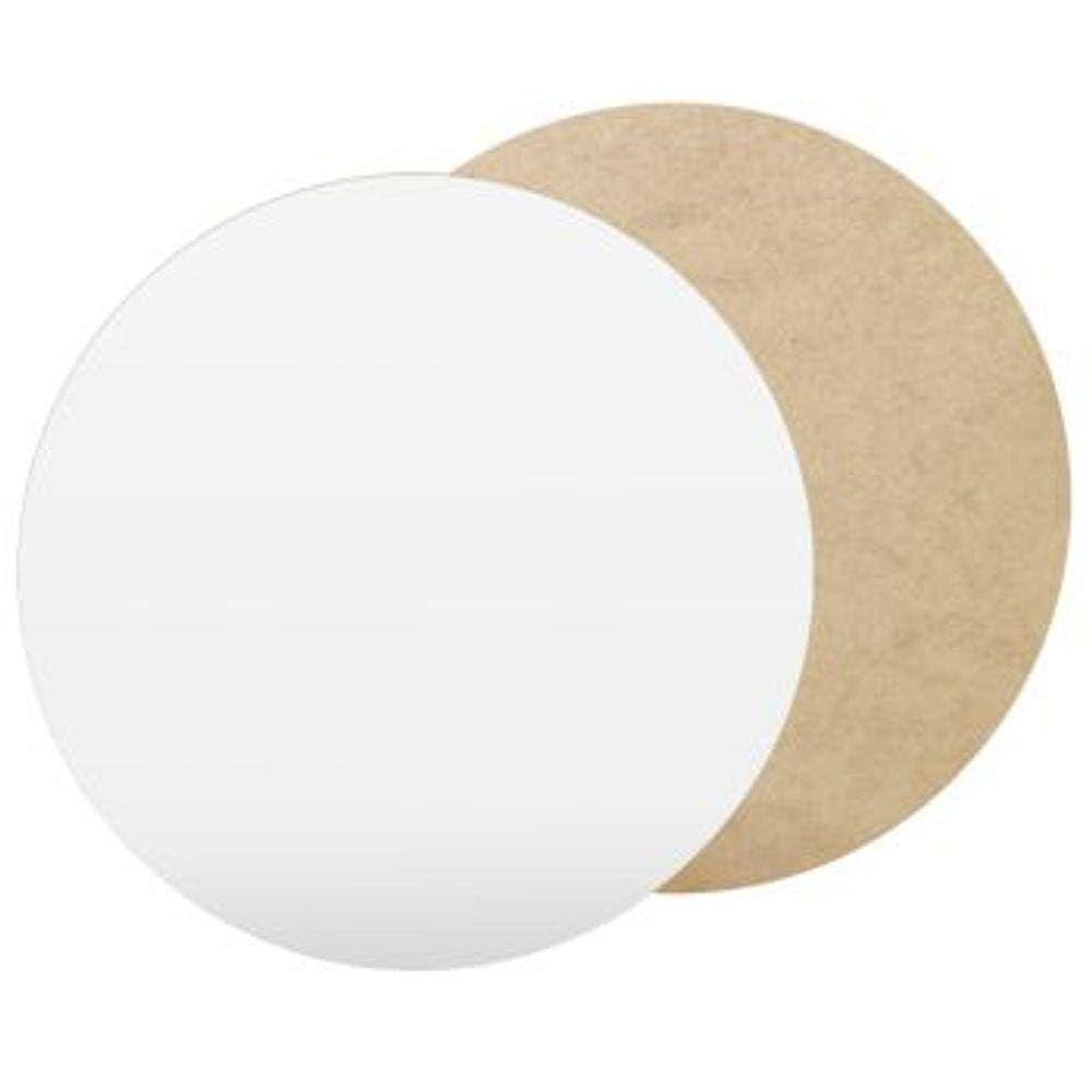 Cake Board 18cm Prato de Bolo Para Confeitaria em Mdf Branco Kit Com 10
