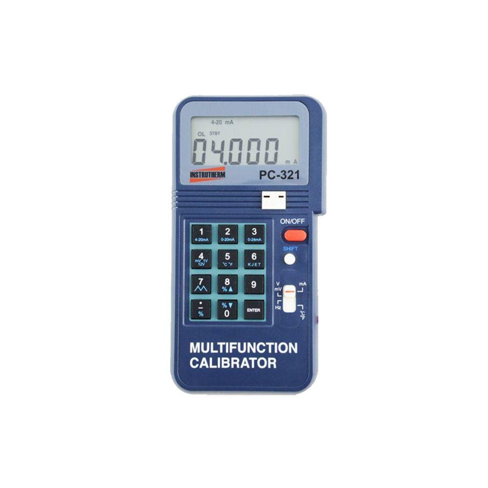 Calibrador Digital Multi Funções Sensor Tipo K J E T Bip Pc-321 Portátil Certificado Calibração Rastreável Rbc