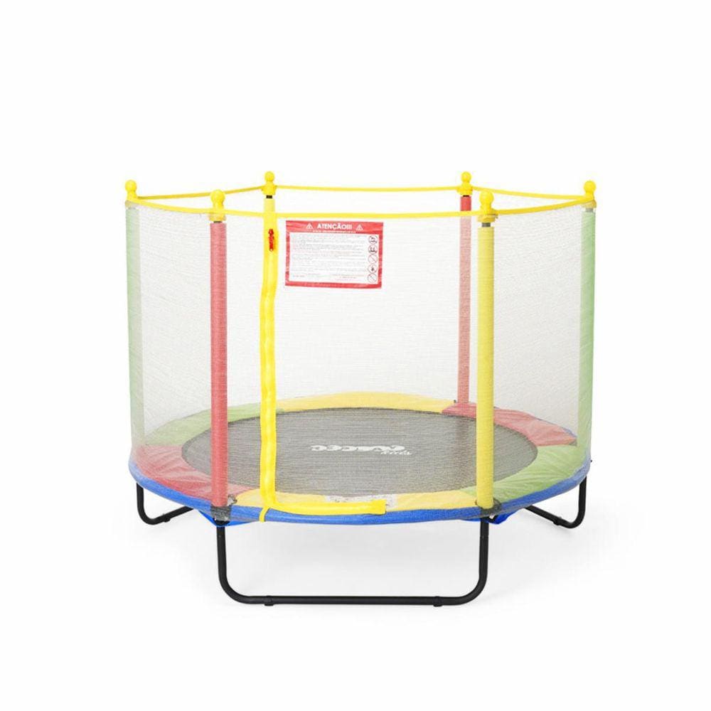 Cama Elástica Pula Pula Trampolim 1,52M Com Rede Replay Kids