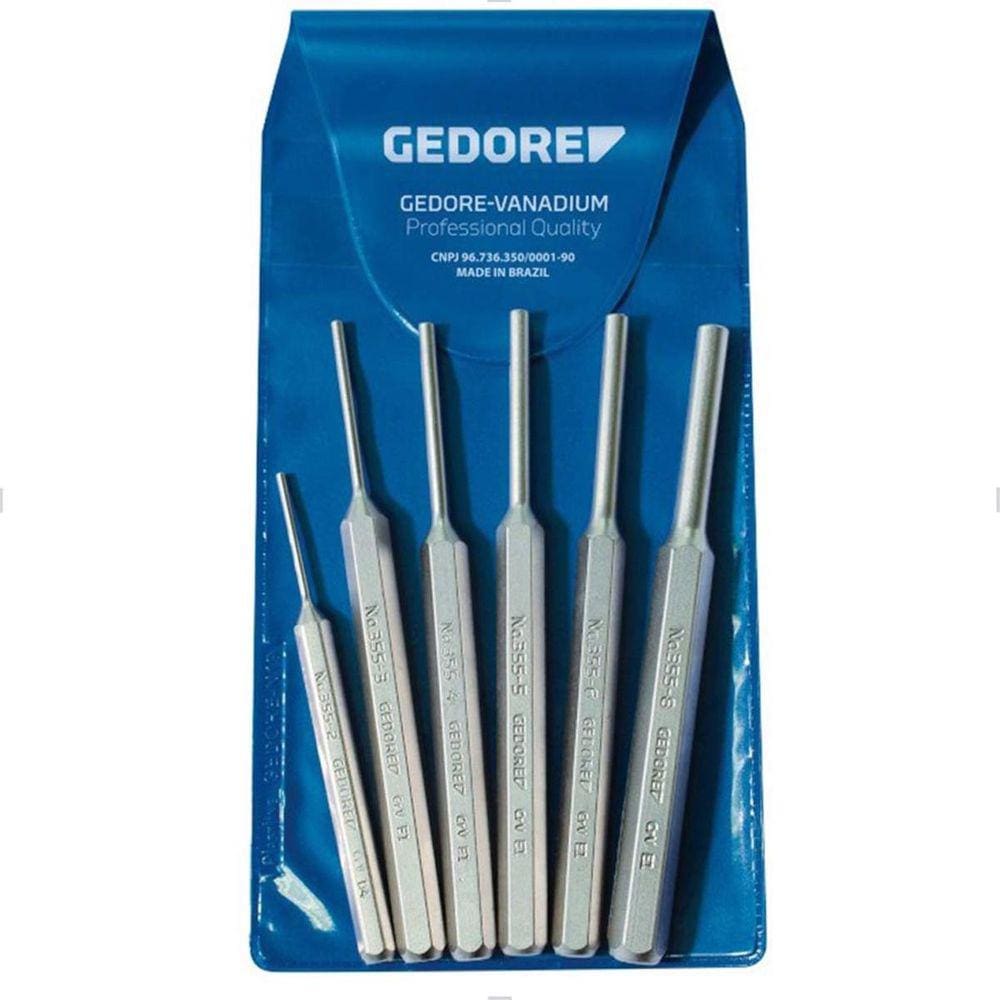 Conjunto De Saca Pinos 6Pçs Com Estojo 038305 Gedore