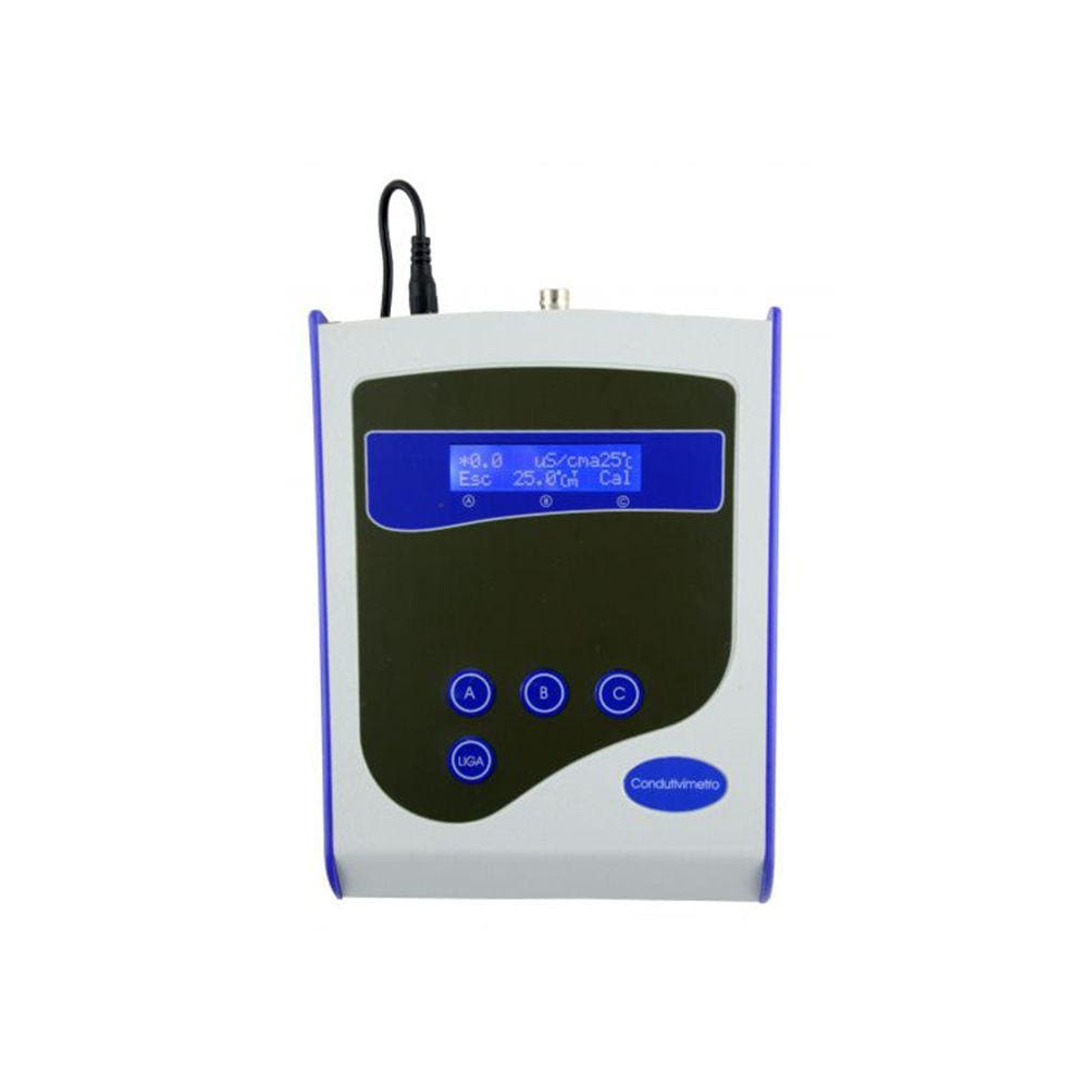 Condutivímetro Digital Água Faixa 0 A 20Ms Ec Bancada Sensor Rs-232 Suporte Eletrodo Cd-820 Portátil Instrutherm