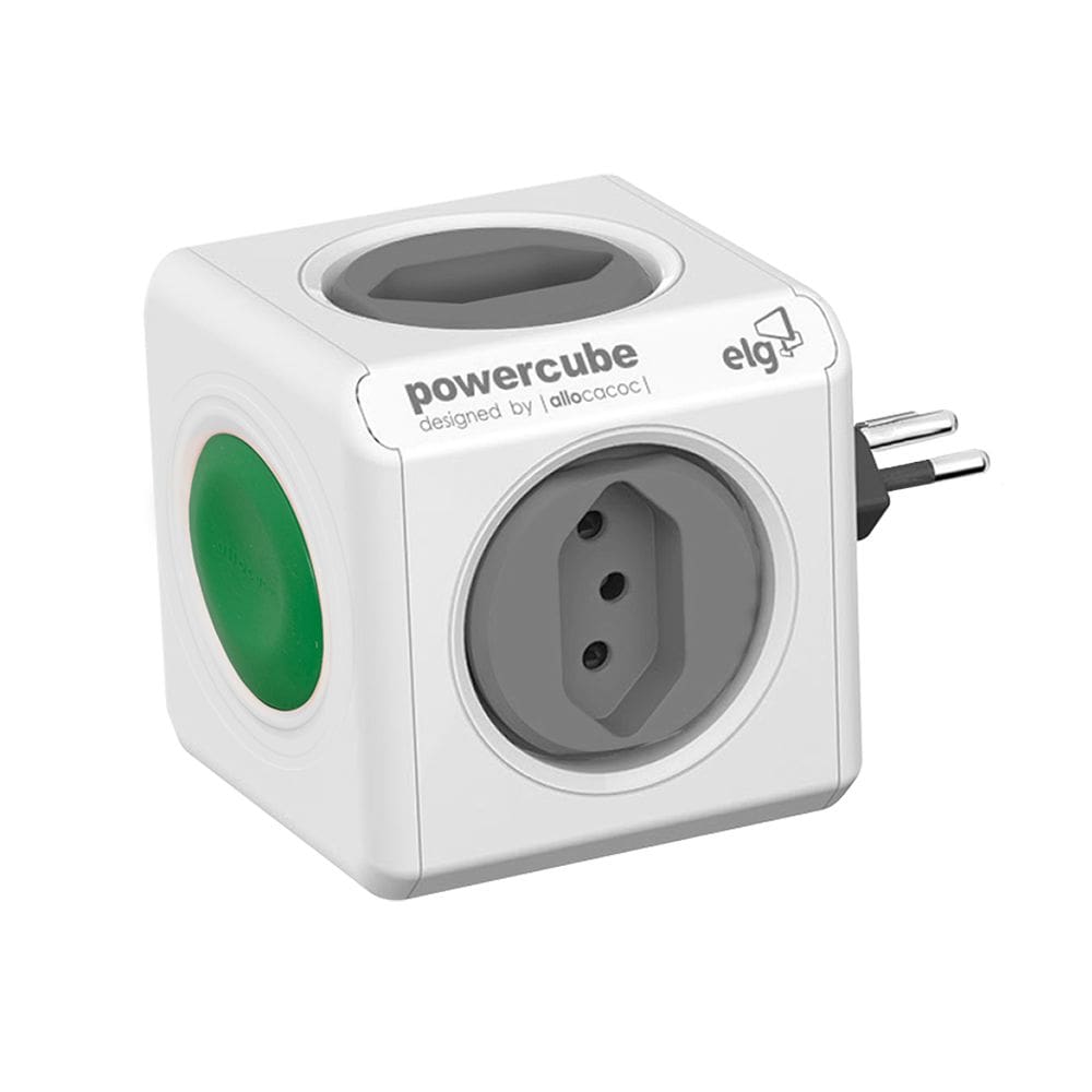 Multiplicador P/ 4 Tom. com Botão Liga/Desliga Branco - ELG