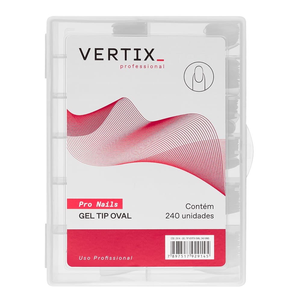 Gel Tip Oval 240 Unidades Vertix