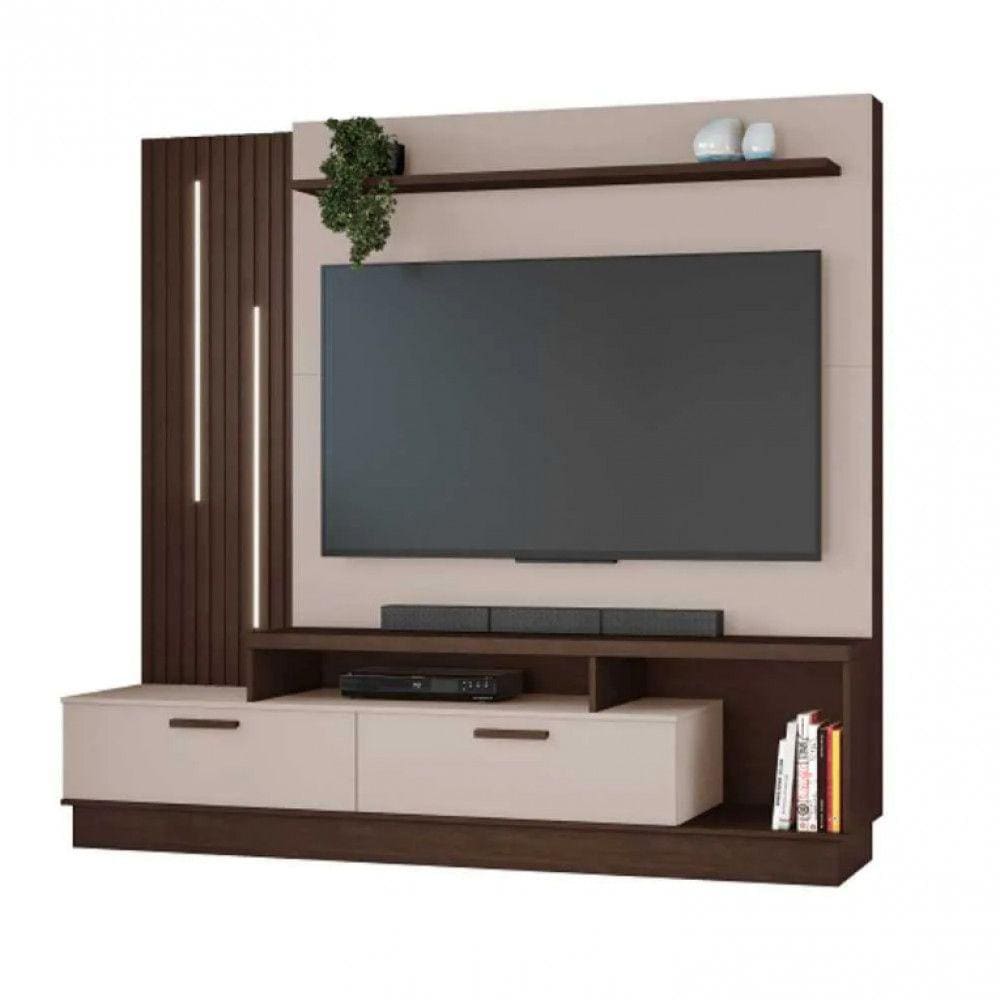 Home Para TV 65 Polegadas Despertar C/LED Ripado JCM Movelaria