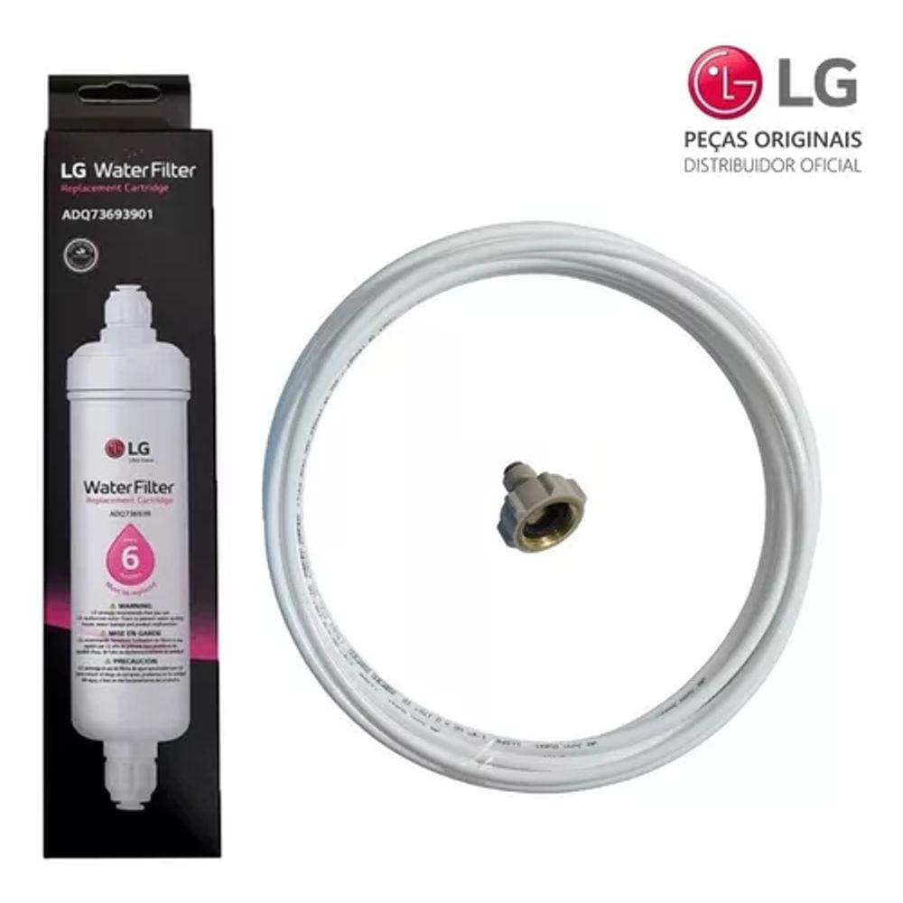 Kit Filtro De Água Refrigerador Lg 3219Ja3001p Adq73693901