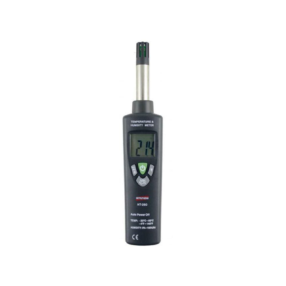Termo Higrômetro Digital Temperatura Psicrômetro Umidade Data Hold Min Max Termistor Ht-260 Portátil Instrutherm