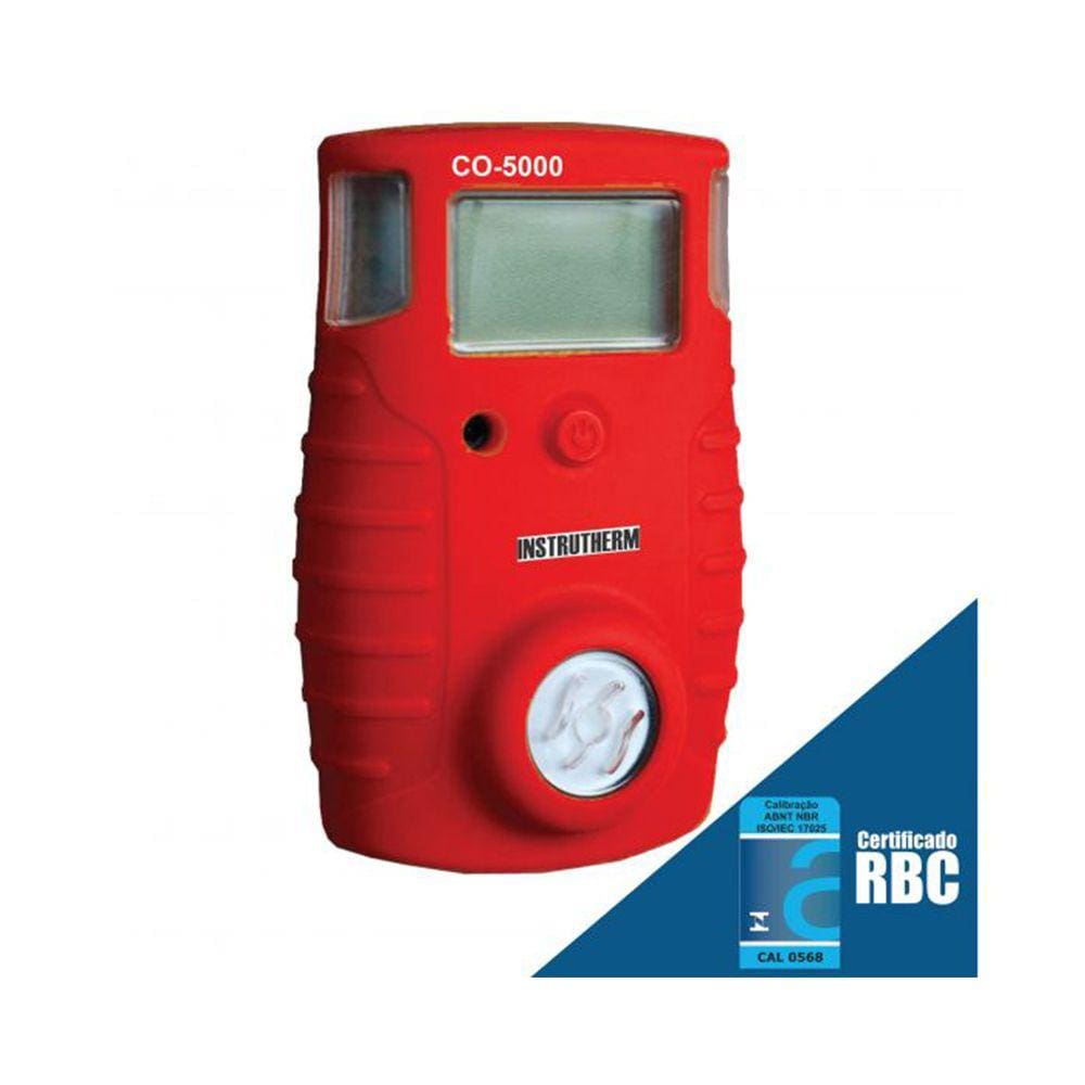 Medidor Monóxido Digital Carbono Ip66 Alarme Controle Mcu Co-5000 Portátil Com Certificado Calibração