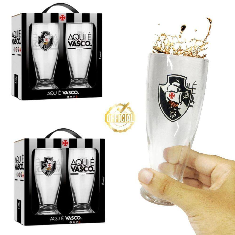 Kit Conjunto 4 Copos Munich Tulipa Cerveja Chopp Bebidas