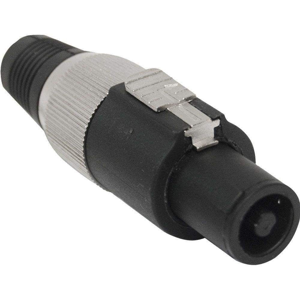 Conector Speakon De Linha Macho 4 Pólos Pgsp0004 Preto-cinza Storm - Pct - 10