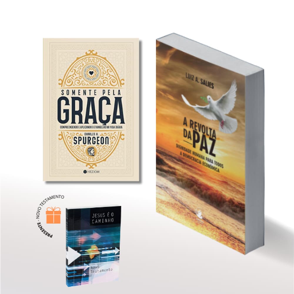 Kit Livro A Revolta da Paz | Somente Pela Graça