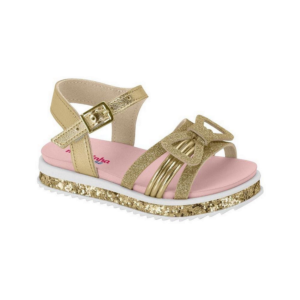 Sandalia Molekinha Infantil Gliter Mini Shin Beira Rio 2724.112