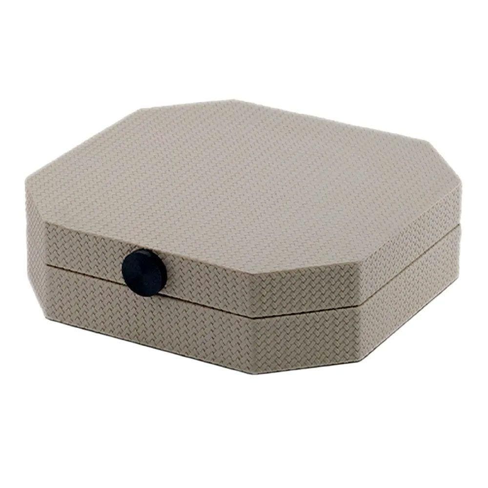 Caixa Decorativa em MDF com Revestimento em PU Cinza 25cm AH0570 BTC
