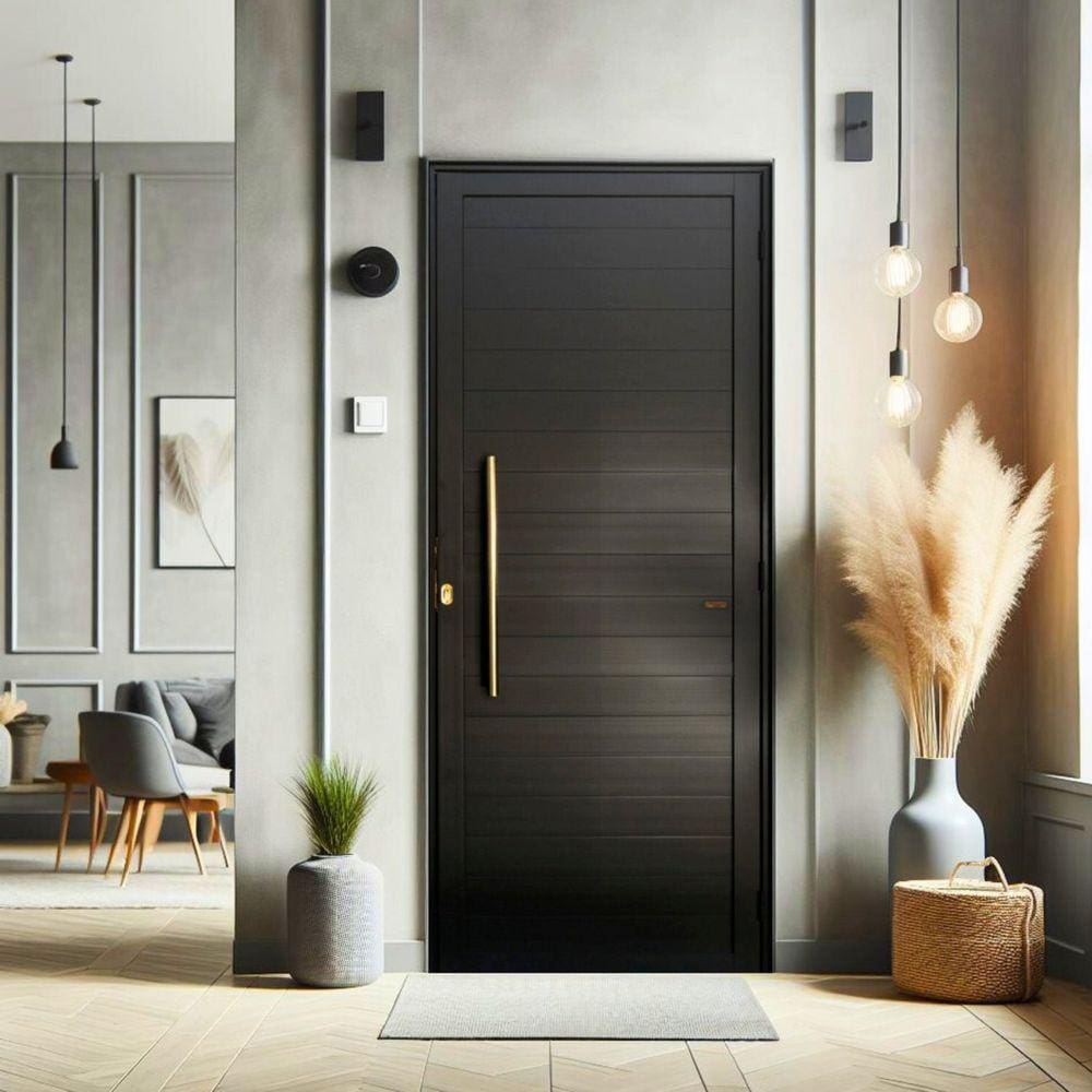 Porta de Aluminio Lambril 210x80cm com Puxador Super | Extra