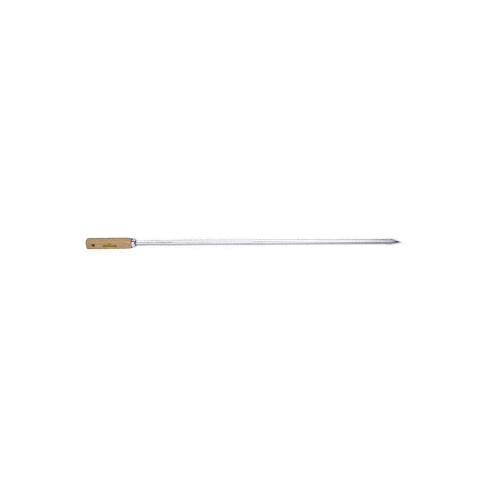 Espeto Aço Inox Simples 60Cm