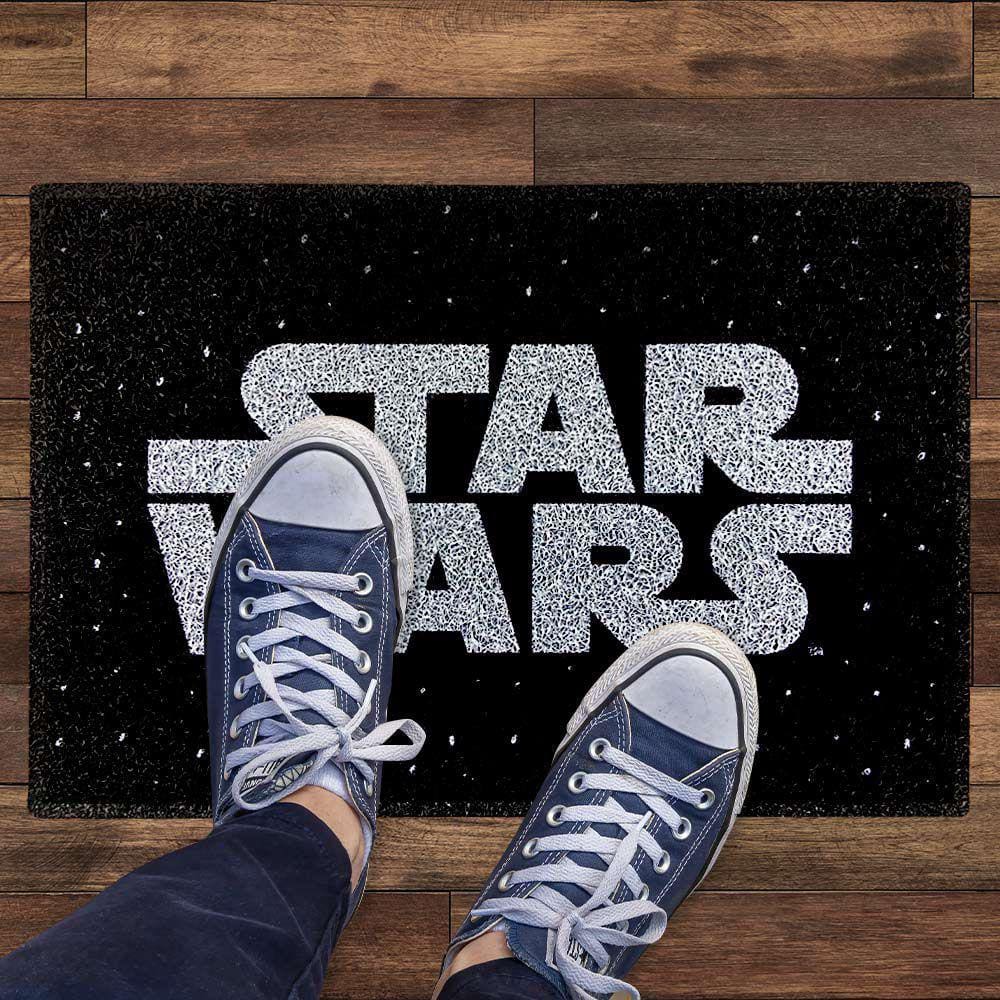 Tapete Capacho Star Wars Logo Oficial 60x40 Disney LucasFilm