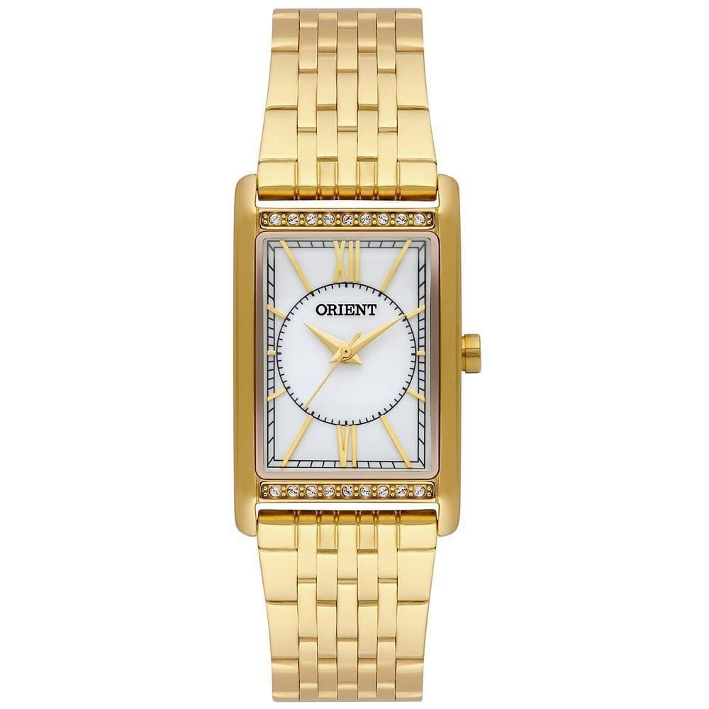 Relógio Orient Feminino Ref: Lgss0061 B3Kx Retangular