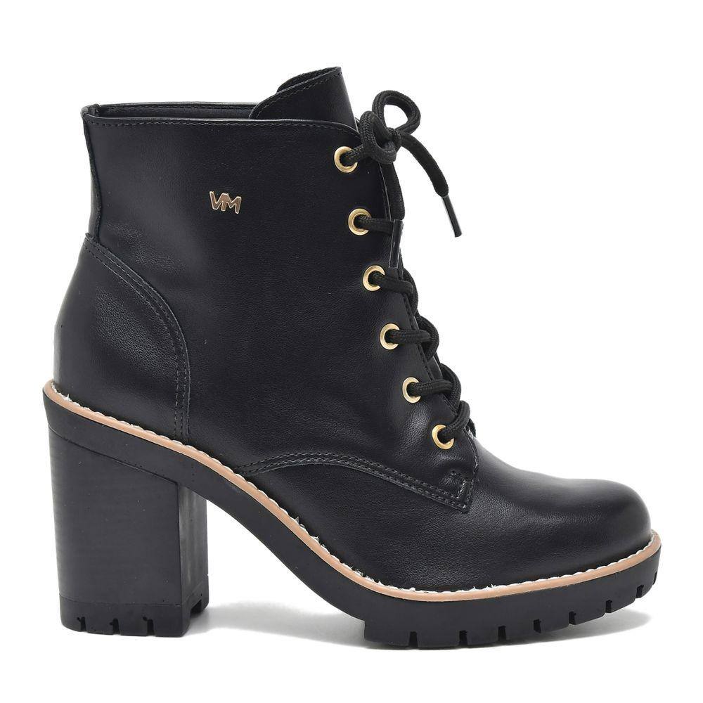 Bota Coturno Salto Bloco Via Marte Cano Curto Feminino 006-001