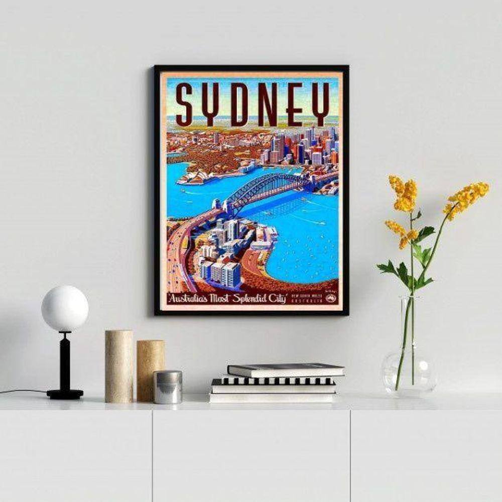 Quadro Decorativo Austrália - Sydney 33X24Cm