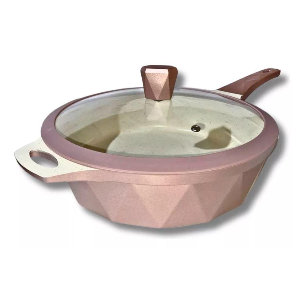 Frigideira 28 Cm Antiaderente Cerâmico Fundo Triplo Indução