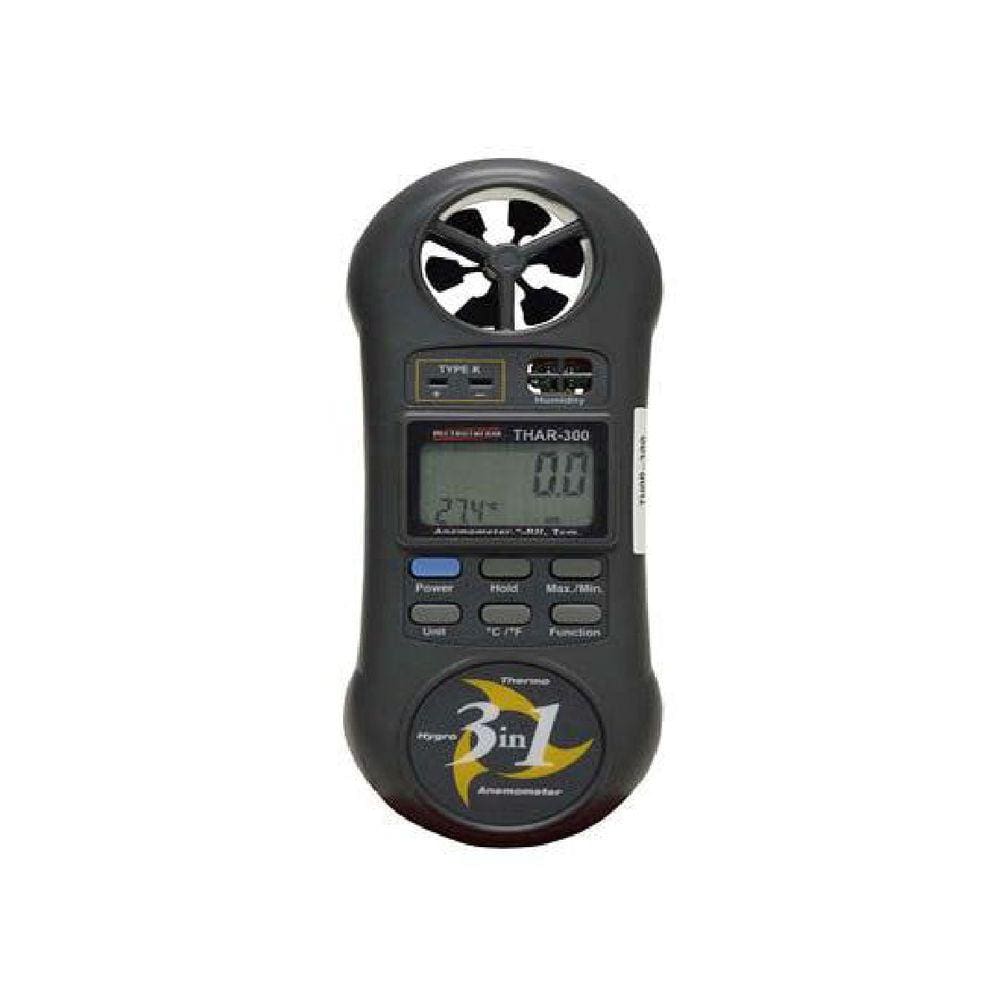 Termo-higro Digital Anemômetro Velocidade Termômetro Temperatura Higrômetro Umidade Thar-300 Portátil Com Certificado